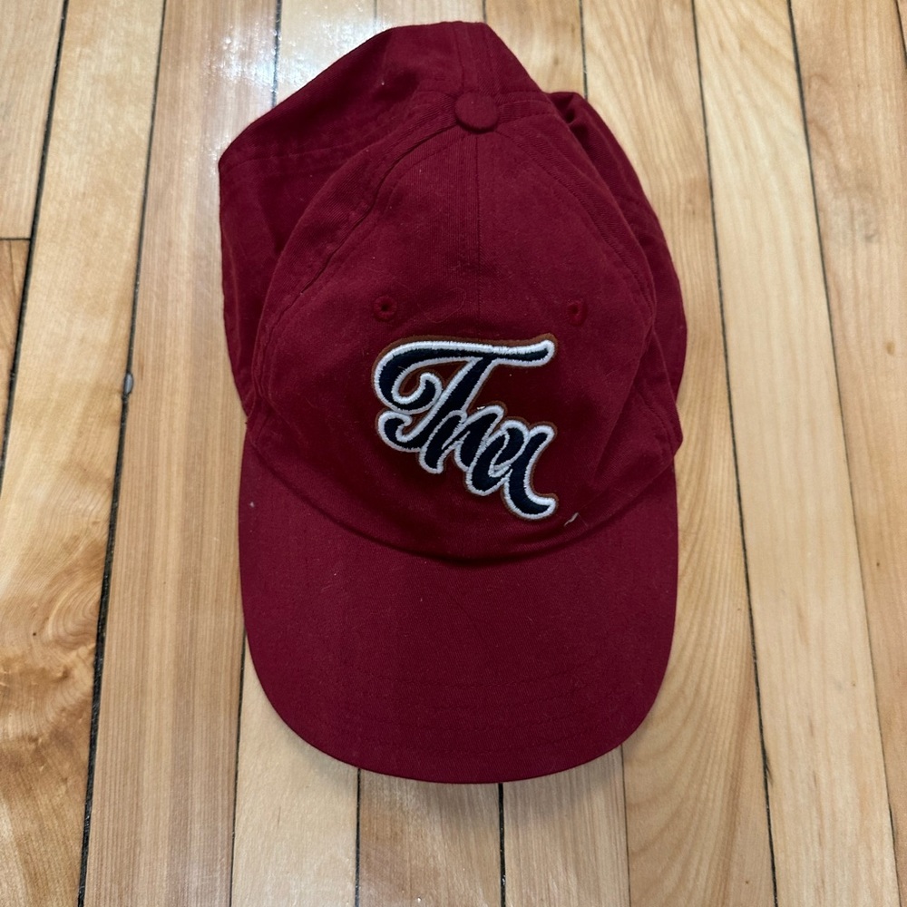 TNA Red Baseball Cap with Embroidered Logo